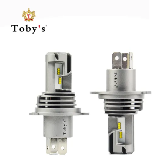 Fanless LED Headlight Kit: Toby's TM3 ZES Chip for H4 Fog Lamps - Compatible with 9005, 9006, HB3, and HB4 Auto Parts