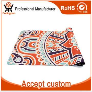 FDT High Quality Custom Printed Eco Natural Rubber Yoga Mat