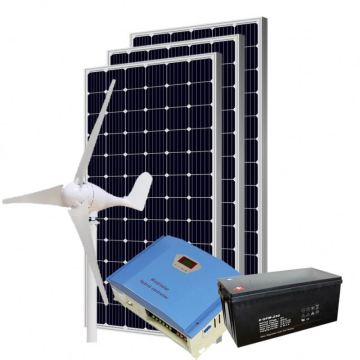 2kW Rüzgar Türbini Hibrit Güneş Paneli Sistemi - Yüksek Kalite Evde Kullanım İçin Hazır