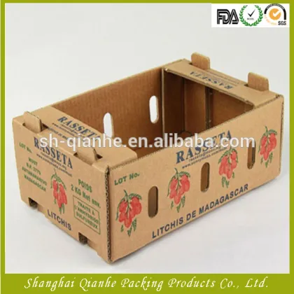 High quality fresh fruit corrugated box packaging