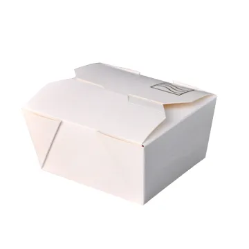 Fast Food White Cardboard Take Away Paper Boxes