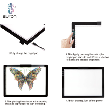 Suron Light Pad Drawing Tracing Light Table