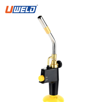 Self-Lighting Hand Held MAPP/LPG Propane Butane Gas Welding Torch Burner with UWELD 360 Degree Burntip Swivel