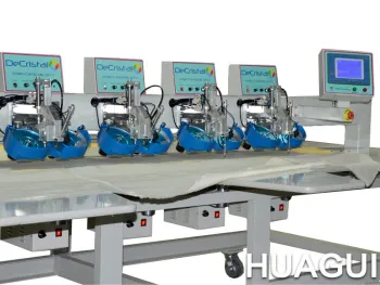 Custom Ultrasonic Heating 2heads 2 Color Laser Rhinestone Setting Machine For Home Textile