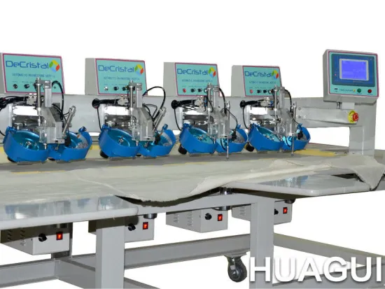 Huagui Arm 1heads 2 Color Automatic Rhinestone Setting (setter) For Abaya Rhinestone Setting Machine