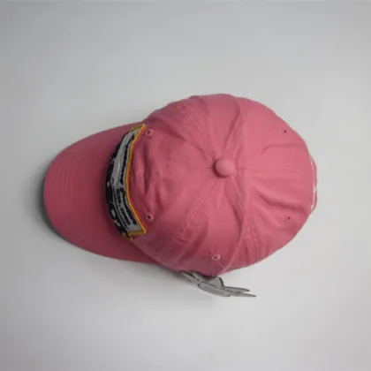Adult Pink Patch Sports Cap Wholesale