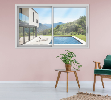AS2047 Sound Insulation Waterproof Aluminum Sliding Window with Mosquito Net