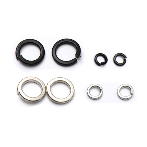 Spring Washers Metal Black Silver