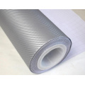 3D Effect Silver Carbon Fibre Film