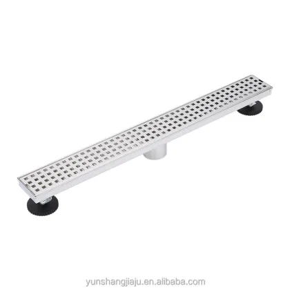 Reversible Cover Rectangular Drain: Stainless Steel Linear Shower Floor Drain