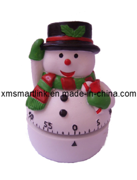 Snowman Mechanical Kitchen Timer, Cooking Countdown Digital Timer