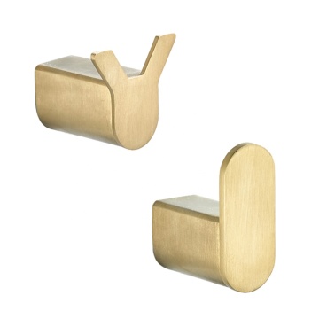 Brushed Gold Bathroom Wall Bag Holder Hook