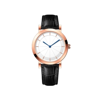 Thin Couple Quartz Watch Genuine Leather Band