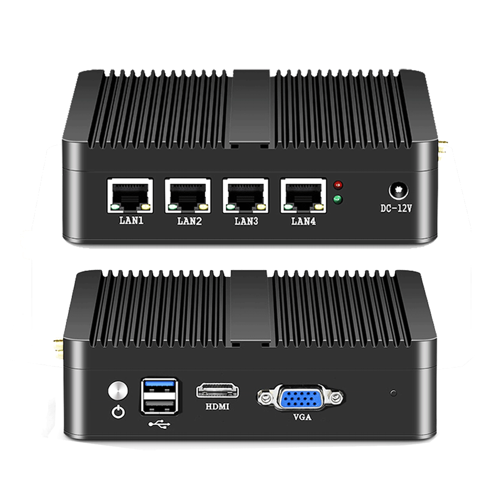 4 LAN GIGABIT ETHERNET MINI PC Firewall Router