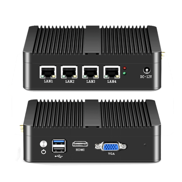 4 Lan Gigabit Ethernet Mini PC Firewall เราเตอร์