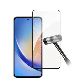 Bubble-Free 9H 2.5D Full Coverage Anti-Scratch Explosion-Proof Tempered Glass Screen Protector for Samsung Galaxy A35