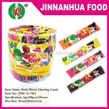 sweet girl fruit flavor chewy candy