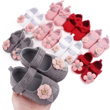 Retro Cotton Shoes for Baby Girls - Soft Bottom Prewalkers for Spring and Autumn