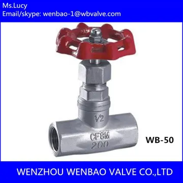WB-50 stainless steel shut off valve globe valve