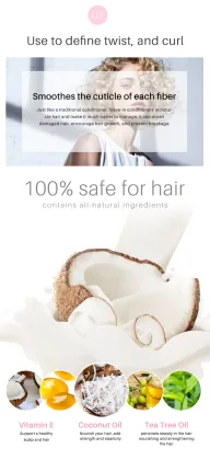 Sulphate Free Coconut Leave-In Conditioner for Smooth, Moisturized African Hair