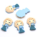 Fabbricazione Kawaii Girl Head Shaped Resin cabochon 100 pz/borsa Resine per la parte posteriore piatta Handmade Craft Decorazione perline Charms