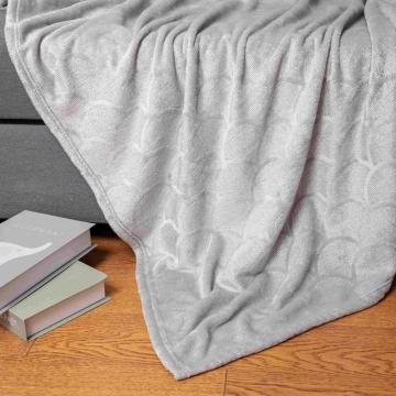 Gray hot silver thin blanket