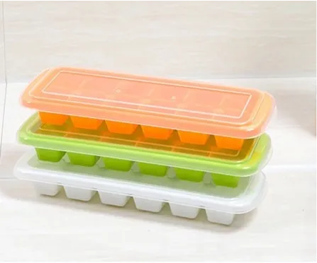 Plastic And Colored Ice Cube