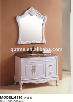 Autme wooden bathroom cabinet marble vanity