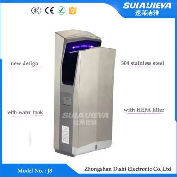 restroom high speed jet air hand dryer stainless steel