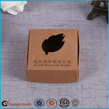 Kraft Paper Folding Package Soap Box Design