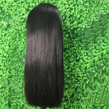 Factory accept customized cuticle aglined double drawn human hair lace wig