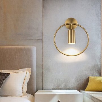 China Gold Ring Decoration Spotlight Wall Lamp Manufactory