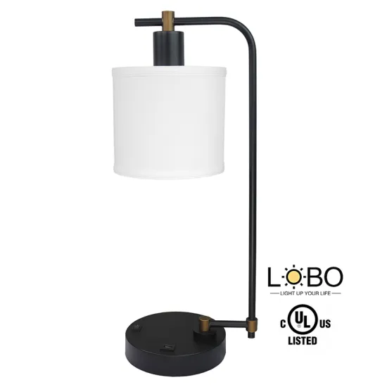 UL Listed Four Points by Sheraton Marriott Hotel Room Table Lamp with Rocker Switch and USB Port