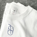 Camisa em branco de manga curta de alta qualidade