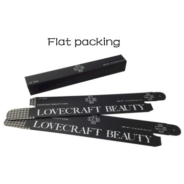 Folding Customizable Black UV Lipstick Paper Box