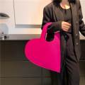Heart Neon Candy Color Valentines Gift Felt Handbags