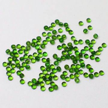 Wholesale Natural Diopside Round Cabochon Cut Green Gemstone