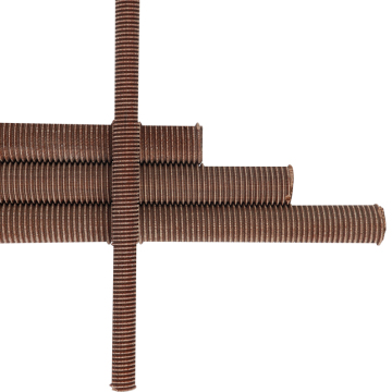 Rugged Laminated Wood with Rounded Rods and Nuts