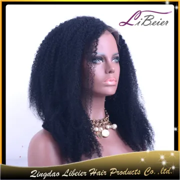 Wholesale price beautiful curly style human hair wig afro kinky curly lace front wig