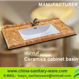 NEW Instead of marble.one piece wash hand basin,cabinet basin
