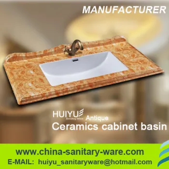 NEW Instead of marble.one piece wash hand basin,cabinet basin