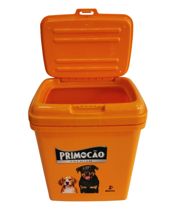 Plastic Pet Food Container with Flip Lid