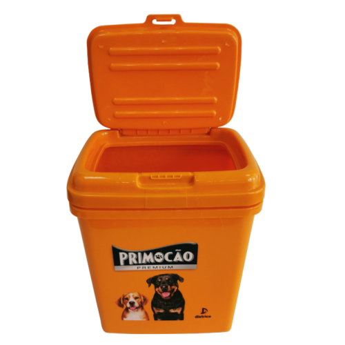 Plastic Pet Food Container with Flip Lid