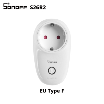 Sonoff S26R2 EU Smart Wifi Socket - Control Your Devices Anywhere Via App (Compatible with Alexa)