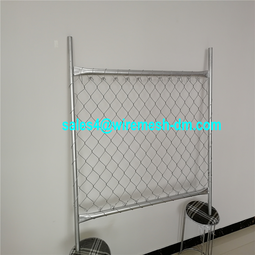 Galvanized chain link temporary fence for Canada