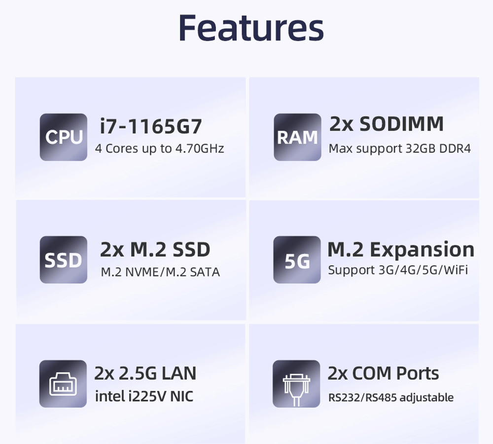 Embedded fanless industrial Computer