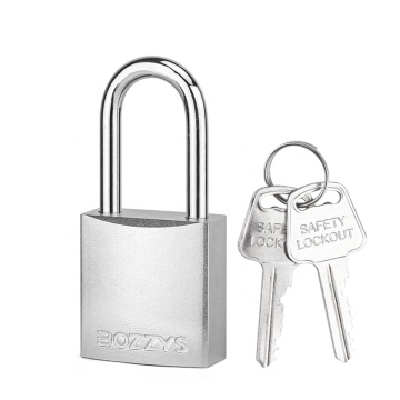 BOZZYS Compact Anodized Aluminium Padlock with Steel Shackle for Lockout/Tagout