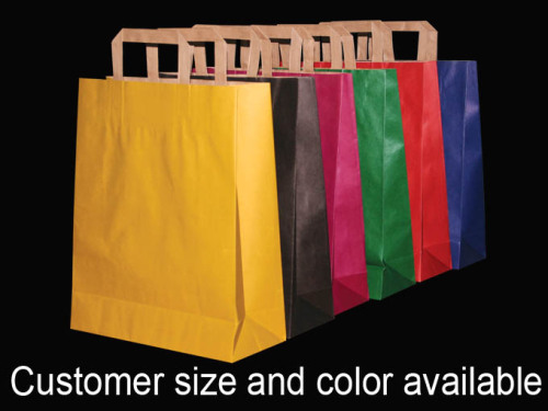 Bolsos de compras de papel de color a granel