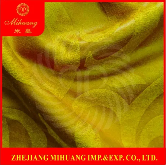 100% polyester embossed suede for sofa