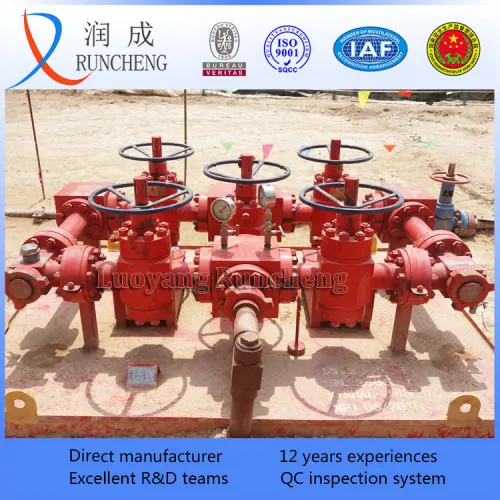 Wellhead High Pressure Oil Or Gas Drilling Oilfield Choke Manifold